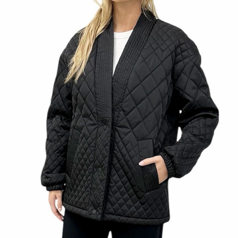 Rebecca Minkoff Black Quilted Puffer Jacket